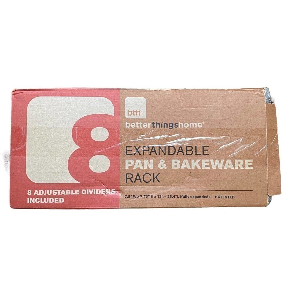 BTH 2 Large Racks with 12 Adjustable Dividers - Expand or Separate - Baking